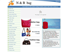 Tablet Screenshot of nbbag888.com